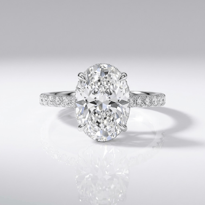 Oval Diamond Silver Elegant Ring by Rose & Oliver - product image 1