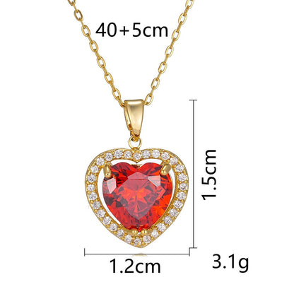 Colar Carmessia Draevyn em ouro da Rose & Oliver, com detalhes elegantes, mostrado na imagem.