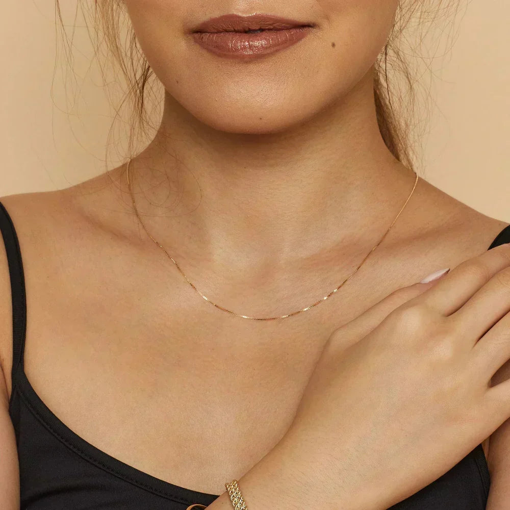 Bodega™ | Gold Box Necklace by Rose & Oliver - product image 3