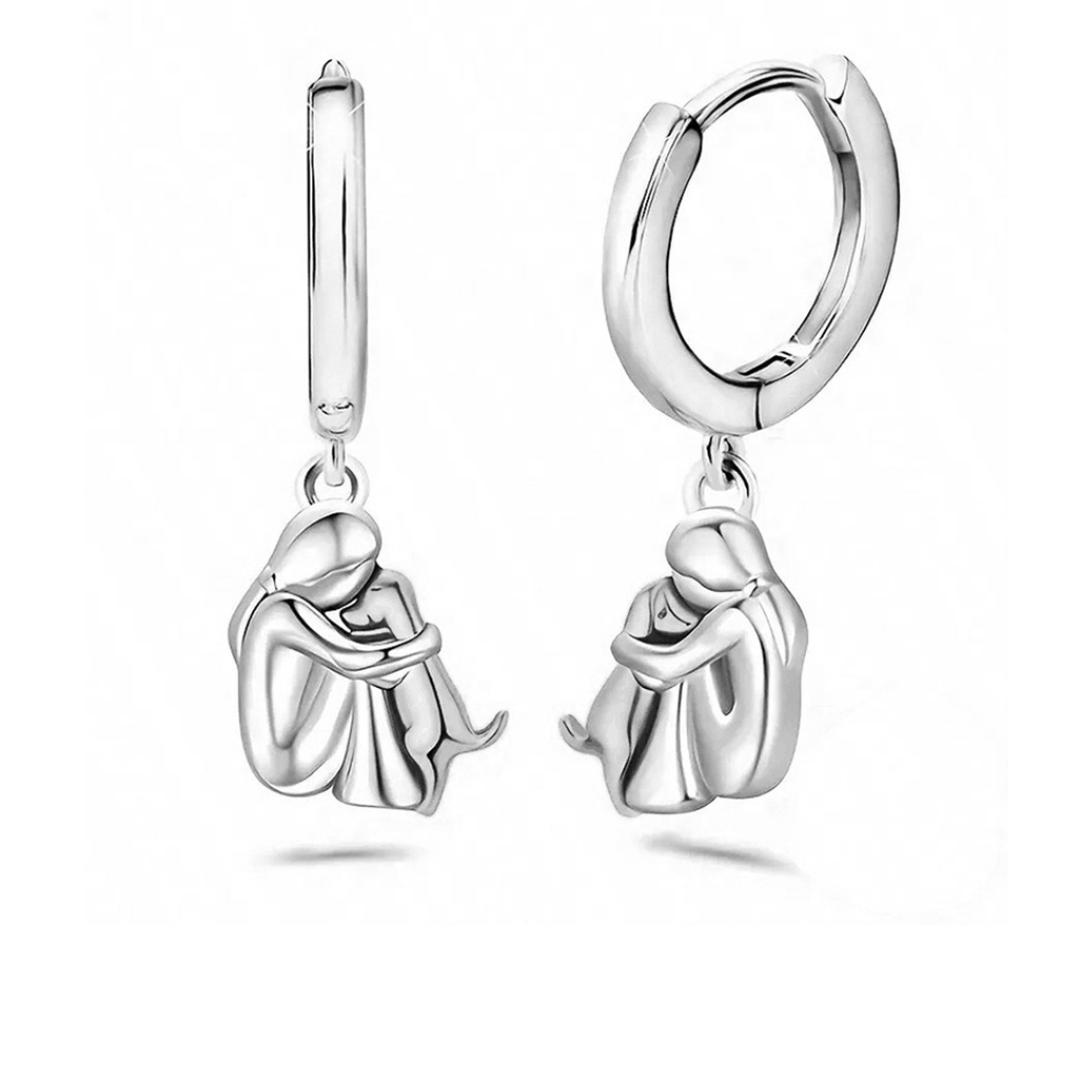 Brincos de ouro Rose & Oliver Wynter™ com pingente de cachorro e brincos combinando, detalhes delicados e elegantes.